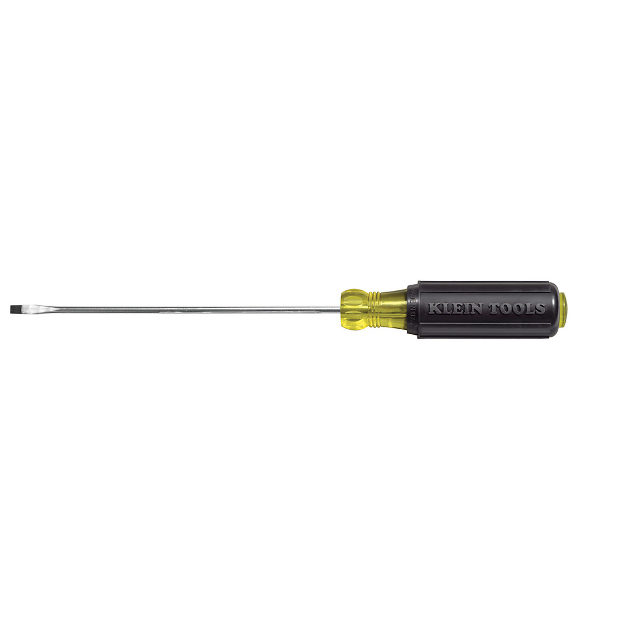 Klein Tools Cabinet Mini Screwdriver — 3/32in. Tip, 4in. Round Shank, Cushion-Grip Handle, Model# 607-4